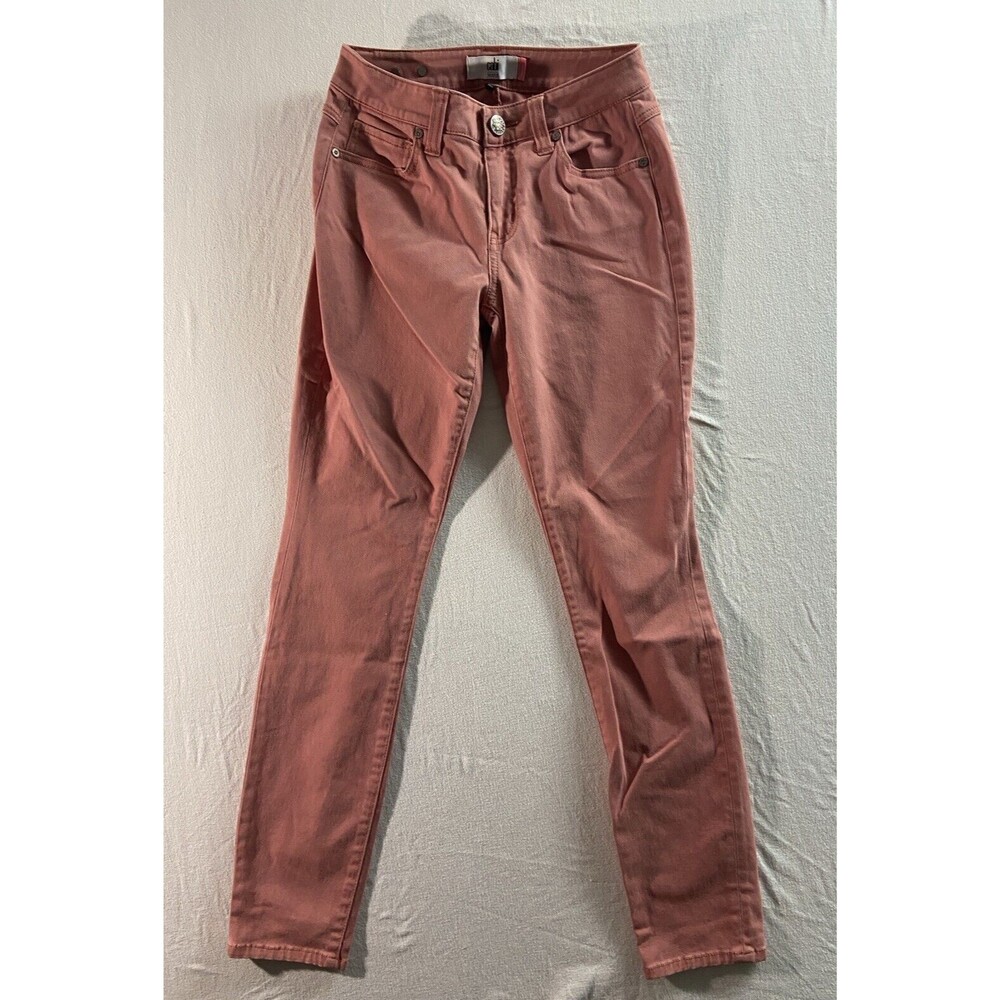 CAbi Jeans Womens 2 Brick Dust Pink Midrise Denim Pants 26x30 5311 Curvy Skinny